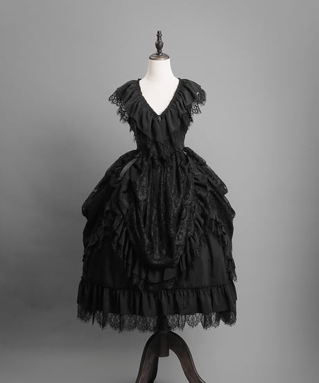 VantablackStudio / アマラ 未亡人のドレス ゴシック JSK, ブラウス, ペチコート [LO964]