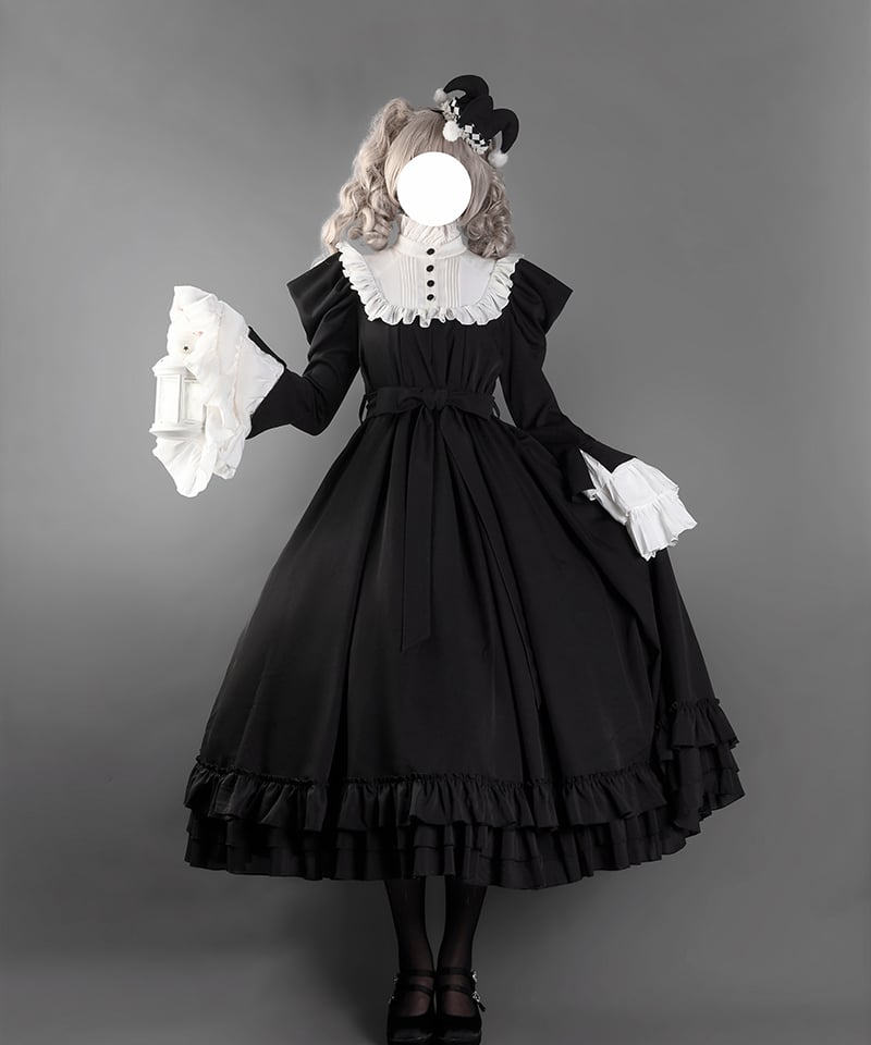 d*2様 ゴシック ワンピース VantablackStudio / No.1 Doll ゴシック ワンピース [LO1379