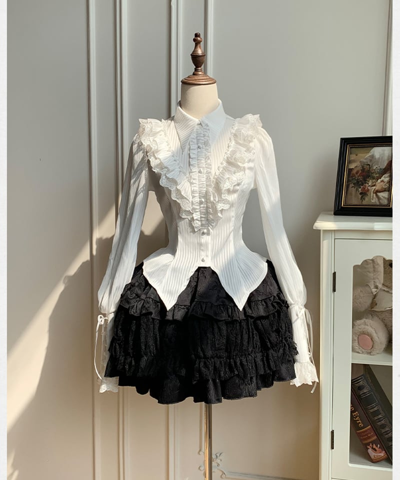 with PUJI / いばらの夜 ゴシック＆ロリィタドレス 双子ブラウス