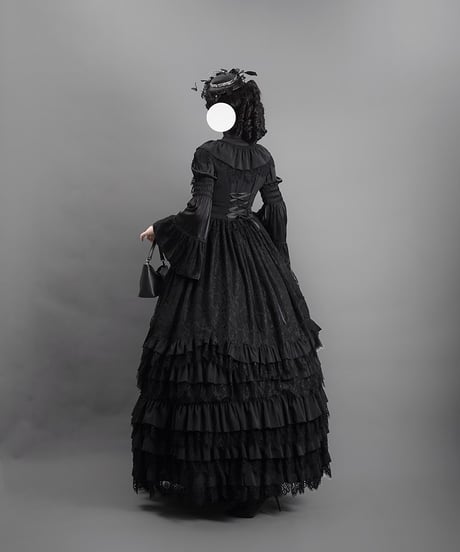 VantablackStudio / アマラ 未亡人のドレス ゴシック JSK, ブラウス, ペチコート [LO964]