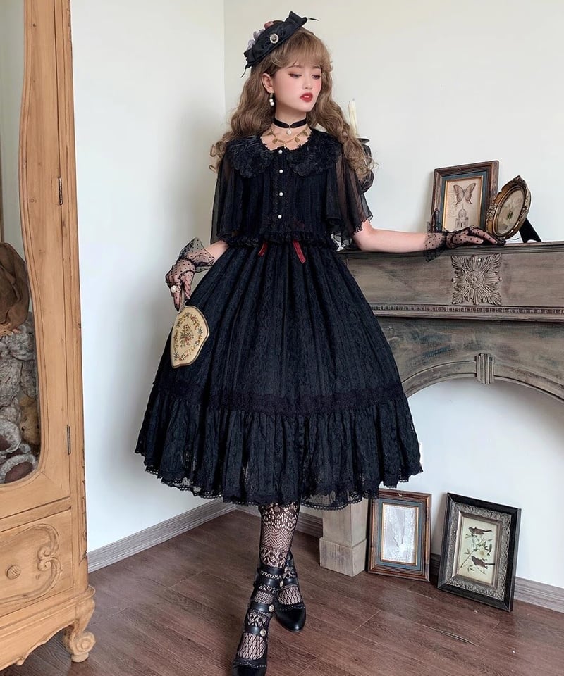 Miss Point 木香薔薇 1.0 レース/花柄 ロング ロリィタドレス Miss Point 木香薔薇 1.0 レース/花柄 ロング ロリィタドレス