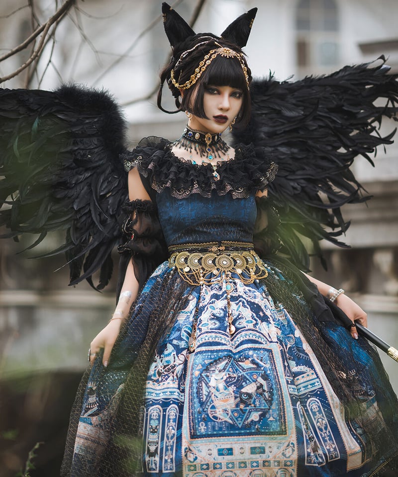 Dusk BASTET （ 黄昏贝斯特）エジプト風ロリィタ JSKセット Dusk BASTET （ 黄昏贝斯特）エジプト風ロリィタ JSKセット