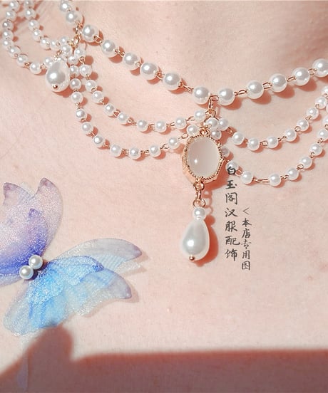 イミテーションパール ロリィタ ネックレス [AC40]