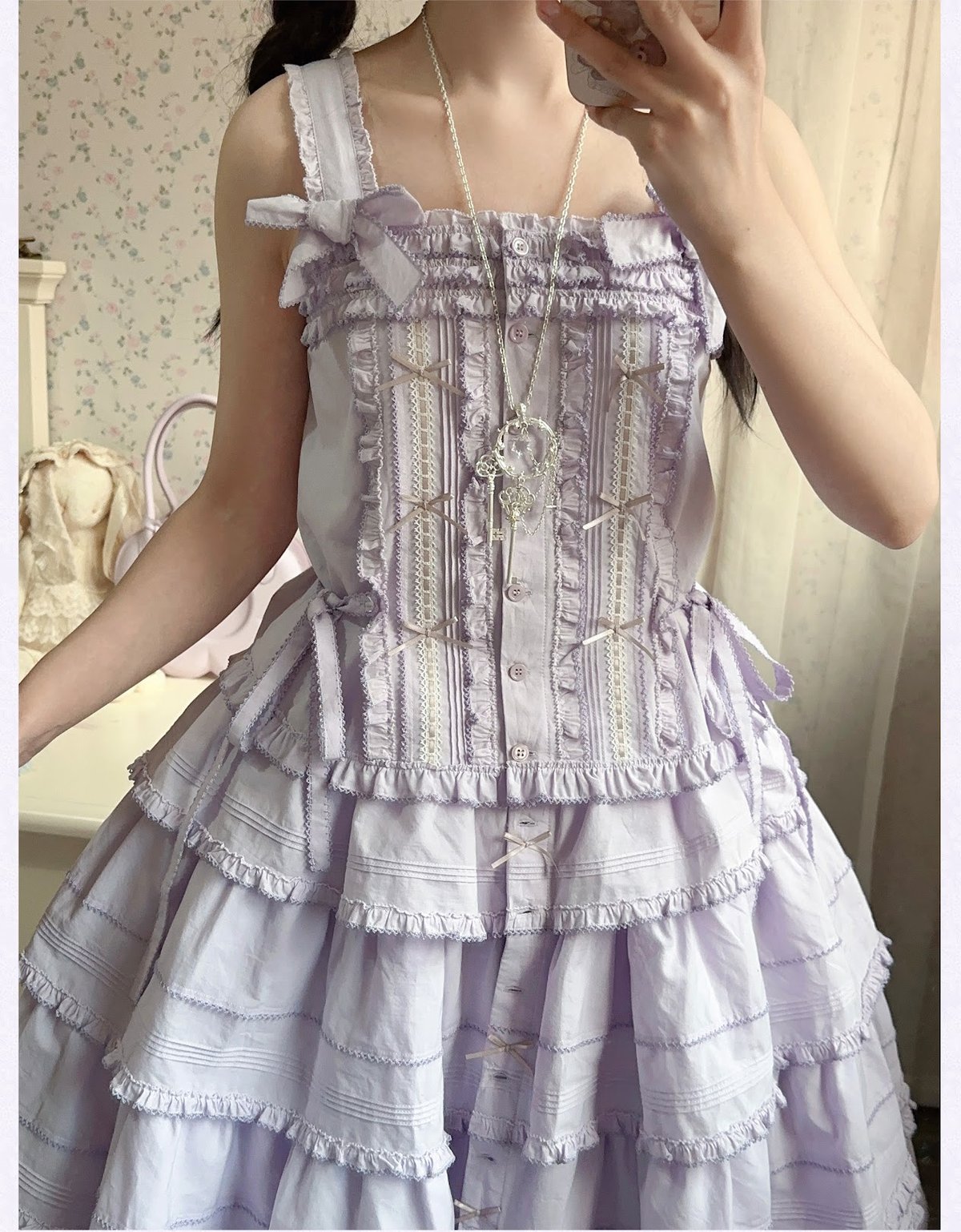 NUAN YU / 穏やかな島風 コットン クラシックロリィタドレス