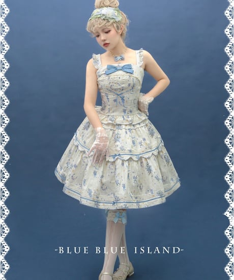 Blueblueisland / Bears Sleep on Flowers2.0 ロリィタ スカート [LO335]