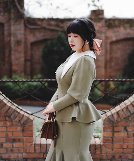 Forest Wardrobe 森林のそよかぜ フィッシュテイル ロングワンピース [LO1252]