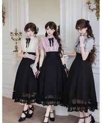 with PUJI  /  ローラのお茶会〜月見〜 ロング丈ワンピース [LO1426]