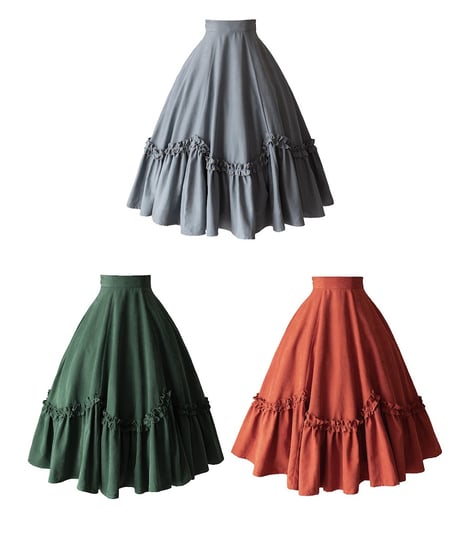 Forest Wardrobe 森林のかご4.0 花びらフリルスカート [LO950]