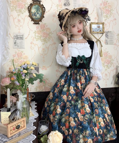 有一只小鳥 / 薔薇庄園 コルセット JSK [LO748]