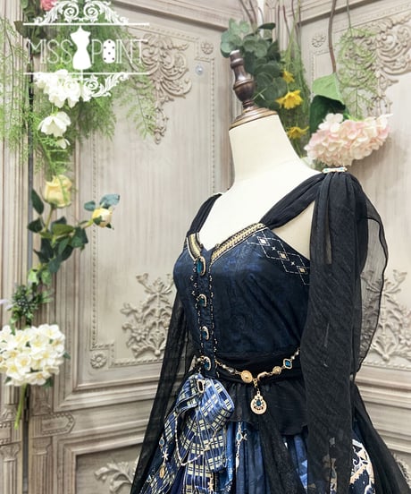 Dusk BASTET （ 黄昏贝斯特）エジプト風ロリィタ ゴージャスJSK＋ショール フルセット[LO350]