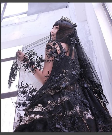 Dawn & Morning Dew Lolita / 朝露の花嫁 クラシックロリィタ アクセサリー （黒） [LO917]
