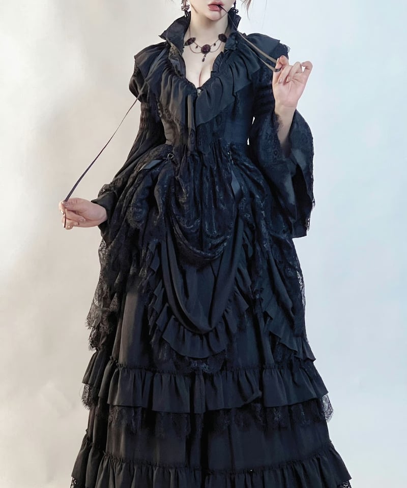 VantablackStudio / アマラ 未亡人のドレス ゴシック JSK VantablackStudio / アマラ 未亡人のドレス ゴシック JSK