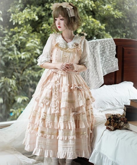 chibi shop 芍薬シリーズ テンセルレース JSK [LO565]