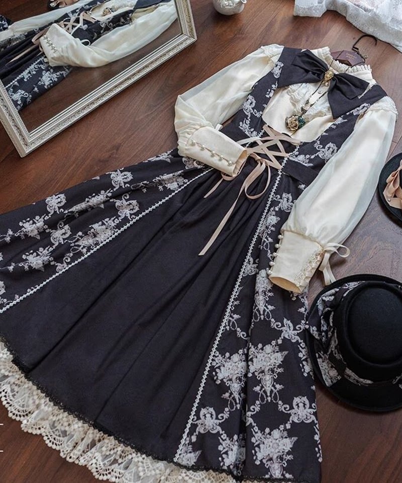 Miss Point アンティークフラワーウォール ロリィタドレス コルセット