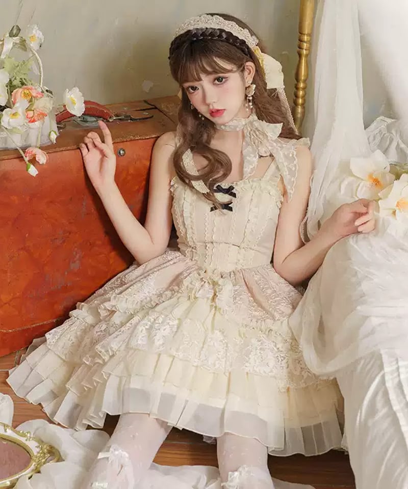 with PUJI / オルゴール ロリィタドレス JSK [LO1184] | Roses