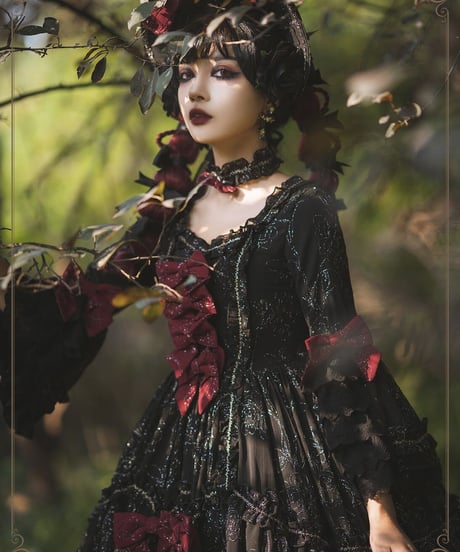 HinanaQueena  ROCOCO ロリィタドレス ワンピース ロング full set [LO404]