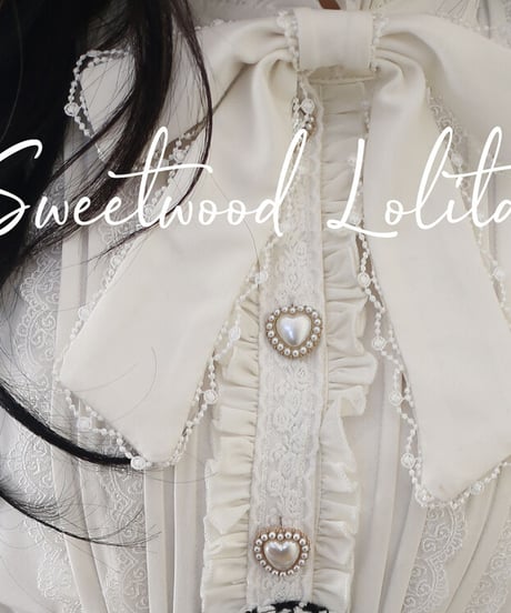 SweetWood 冬の愛の詩 千鳥格子 エレガントセットアップ ブラウス [LO436]