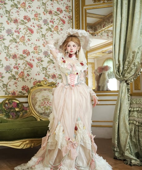 HinanaQueena / Tree Peony ロングドレス ウエディングドレス ワンピース 単品 [LO1115]