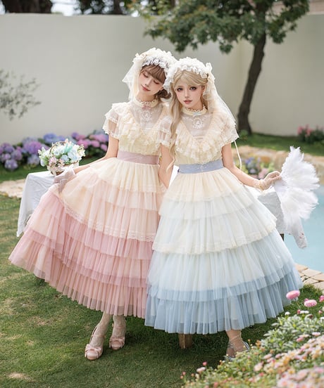 with PUJI / 少女の独白 ロリィタドレス set [LO1583]