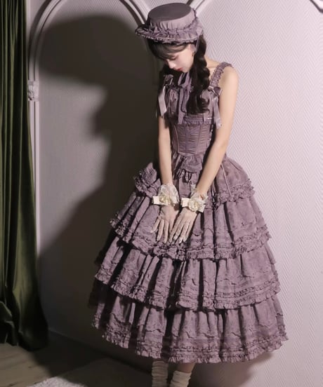 WF Lolita / Miss Flora  ロングSP ロリィタドレス スカート、キャミソール、ブラウス 単品 [LO973]
