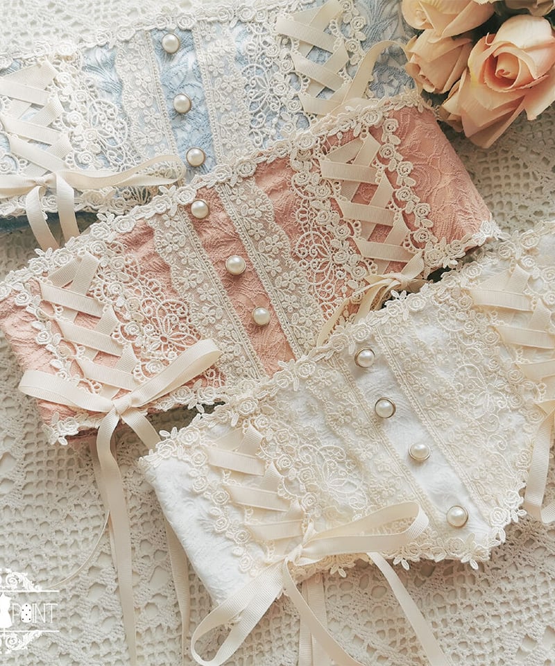 Rose lace corset one-piece Mサイズ
