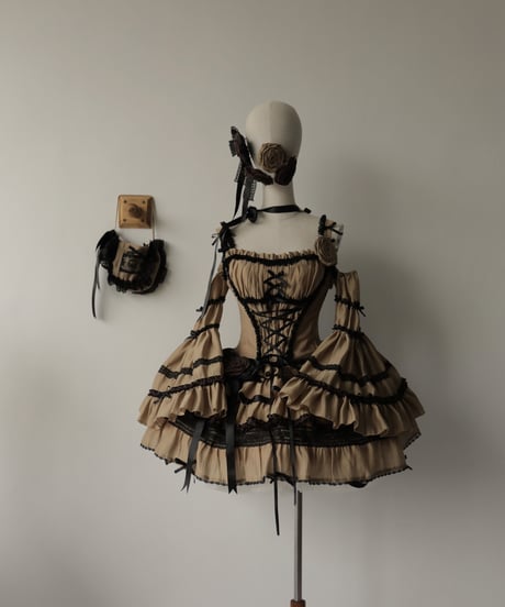 JND Lolita ガラス窓 ロリィタ ショートドレス SP フルセット [LO508]