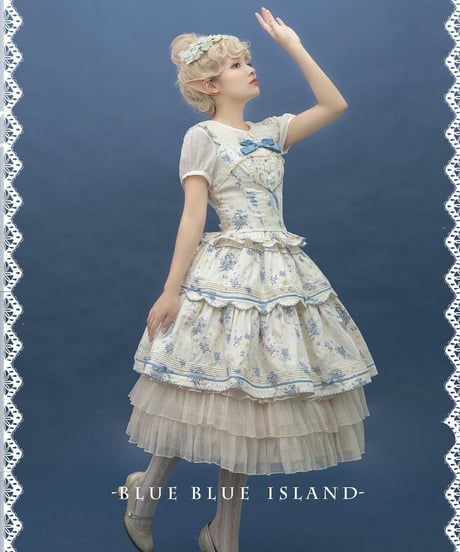 Blueblueisland / Bears Sleep on Flowers2.0 ロリィタ スカート [LO335]
