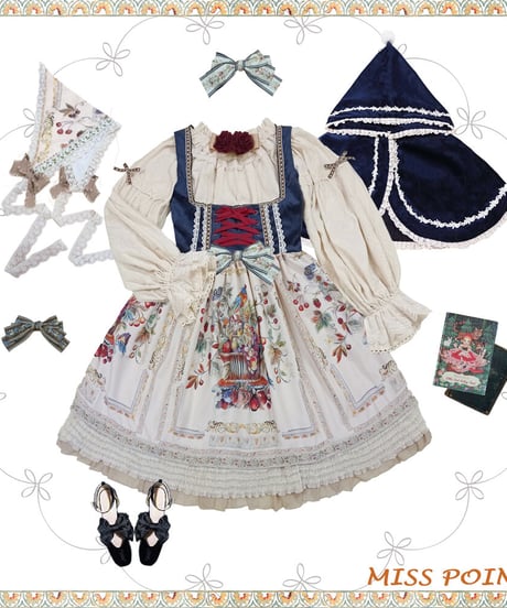 Miss Point 豊作賛歌 バイエルン風 ベルベットコルセットJSK ショート [LO390]