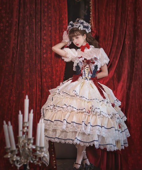 HinanaQueena  夢の国のアリス ロリィタドレス セット [LO830]