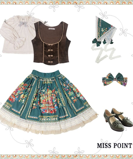Miss Point 豊作賛歌 バイエルン風 スカート ショート [LO390]