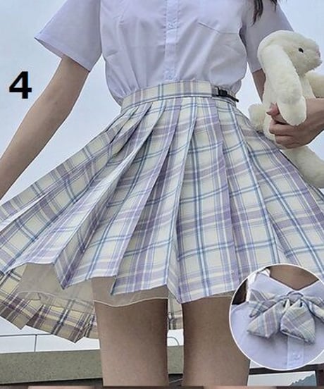 JK制服 スカート リボン セット  [SK83]