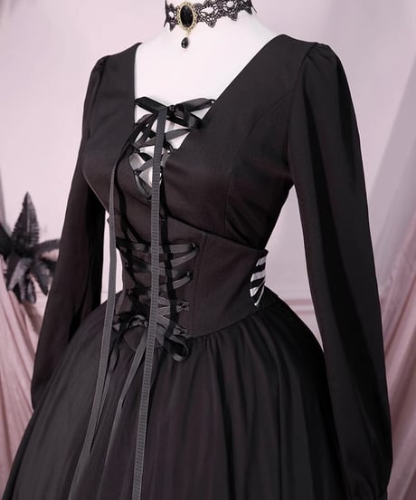 VantablackStudio / Wednesday Addams Manor ゴシック SK, ブラウス, ジャケット [LO919]
