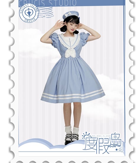 南十字宇宙洋服社 Holiday Island セーラーワンピース[LO607]