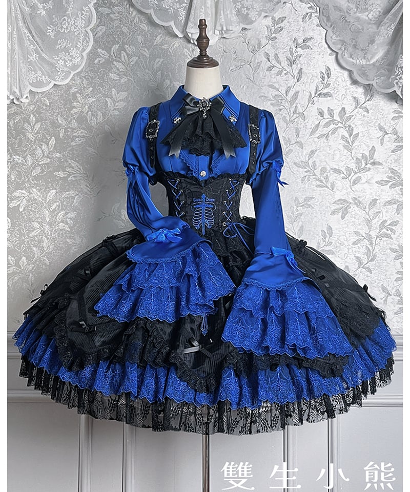 Twin Bears / 黒霧の幽宴 ロリィタドレス JSK、ブラウス② [LO1513]