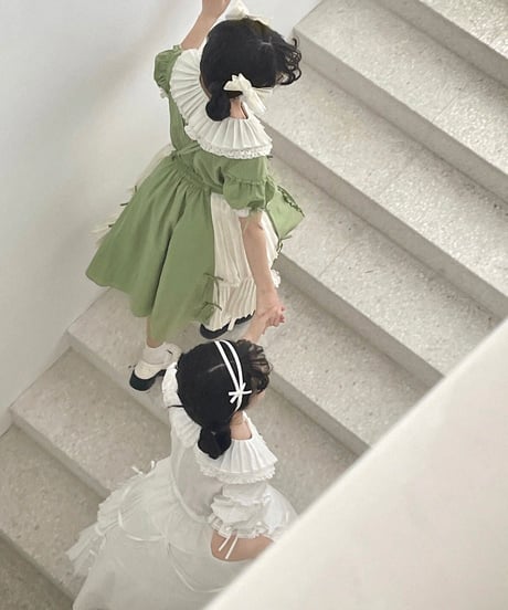 WhitalAlley / Whisper of Pleats コットン ツイストサスペンダースカート＋ブラウス [LO548]