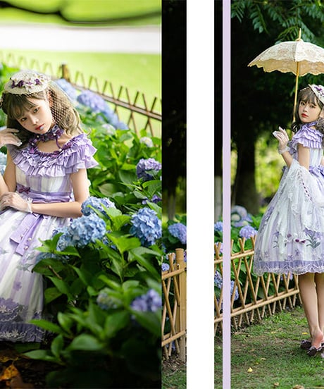 Milu Forest エンドレスサマー ラウンドネックワンピース 単品 [LO471]