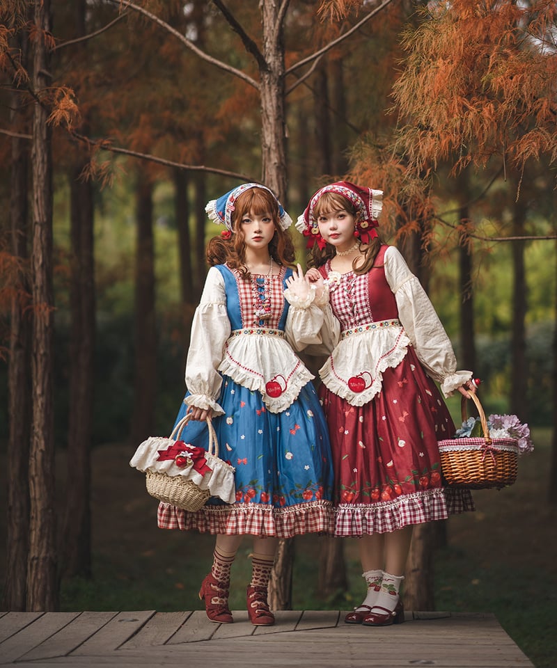 Miss Point りんご園 バイエルン風ロリィタドレス 長袖ワンピース