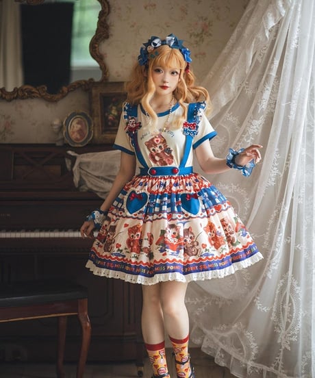 Miss Point / with kitty  サスペンダーSK [LO805]
