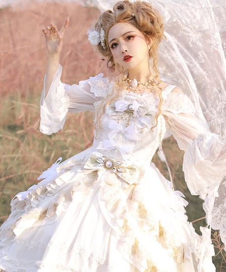 Dawn & Morning Dew Lolita / 朝露の花嫁 クラシックロリィタ JSK [LO917]