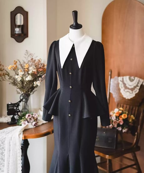 Forest Wardrobe 森林のそよかぜ フィッシュテイル ロングワンピース [LO1252]