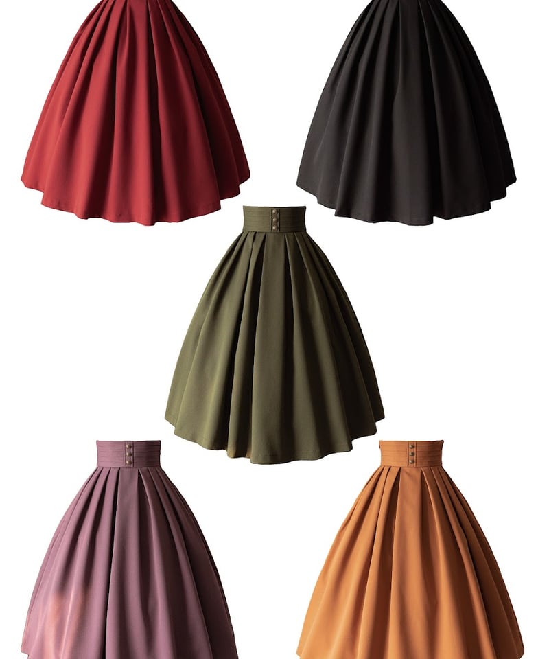 Forest Wardrobe 森林のかご4.0 ボックスプリーツスカート