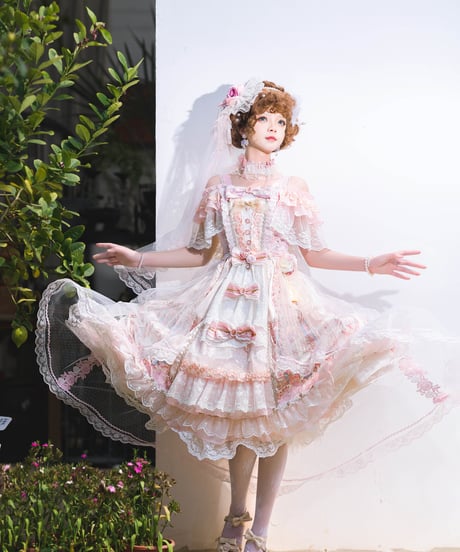 二匹の田園猫Lolita / Song in the Moonlight 海外版 ロリィタドレス ワンピース  フルセット[LO494]