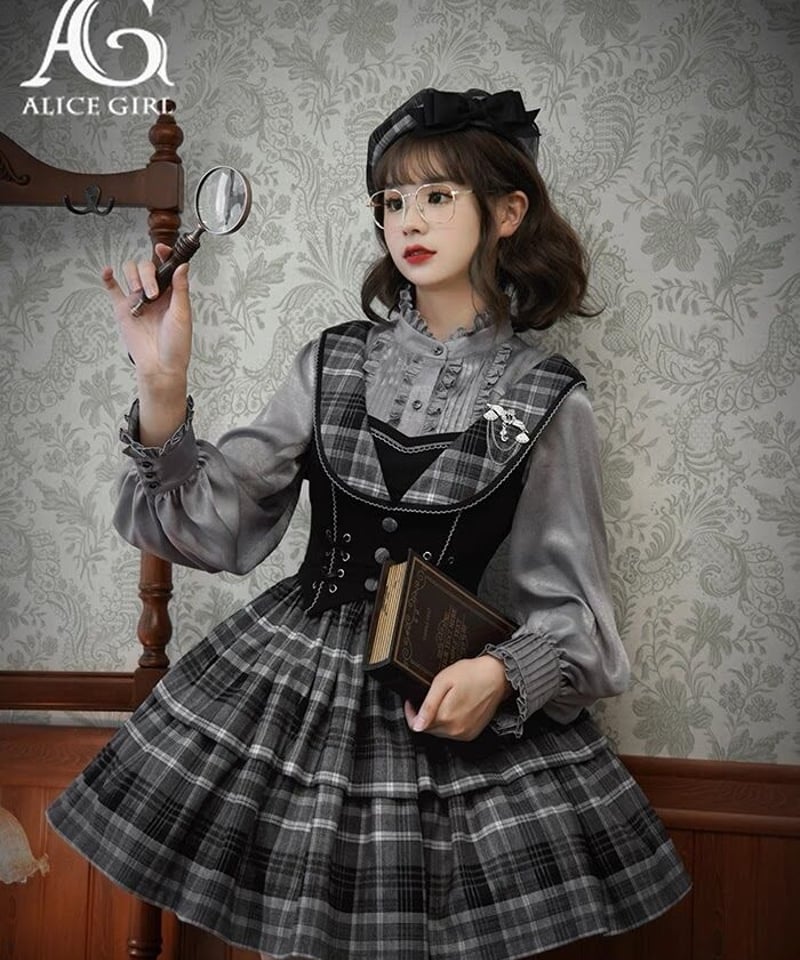 Alice Girl / 探偵学院 JSK＋ケープ、ブラウス [LO869] | Rose