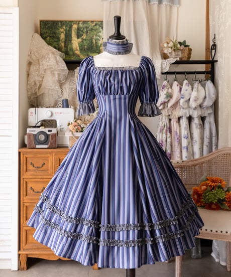 Forest Wardrobe 森林のかご5.0 スクエアネックワンピース [LO1090]