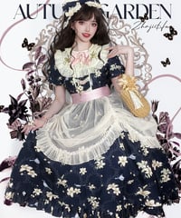 Dark Star Island 百合と山の風 クラシックロリィタドレス ワンピース セット [LO611]
