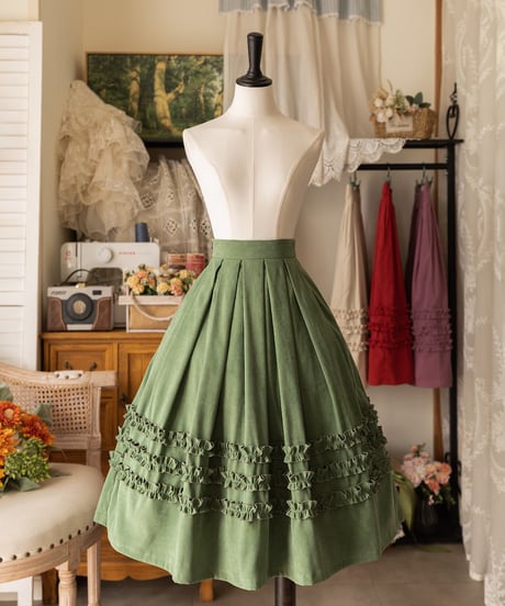 Forest Wardrobe 森林のかご4.0 三段フリルスカート [LO950]