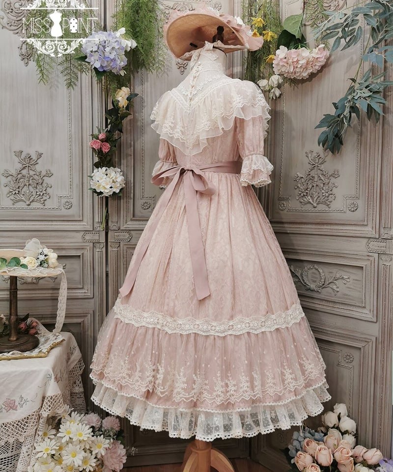 Miss Point 木香薔薇 1.0 レース/花柄 ロング ロリィタドレス Miss Point 木香薔薇 1.0 レース/花柄 ロング ロリィタドレス