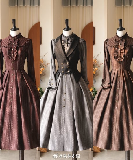 Forest Wardrobe / 森の古城 ワンピース、ベスト [LO1532]