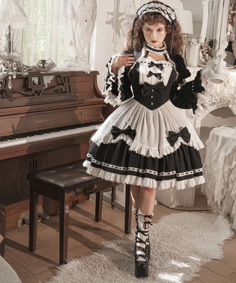 Moonlight Storage / コーヒーメイド メイド服 セット[LO790]