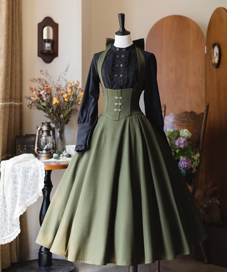 Forest Wardrobe 森林のキャロル ホルターネック コルセットスカート [LO1205]